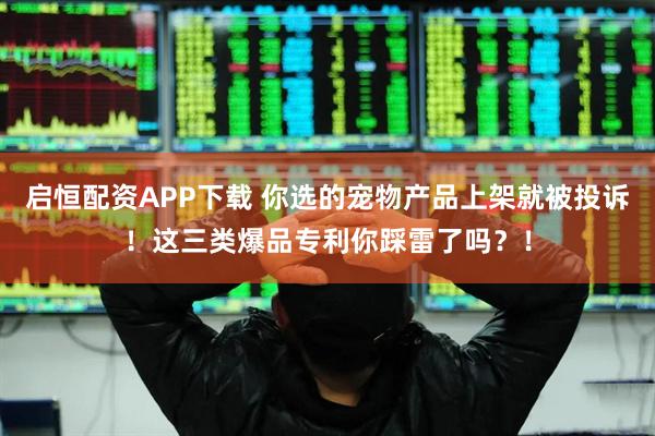 启恒配资APP下载 你选的宠物产品上架就被投诉！这三类爆品专利你踩雷了吗？！