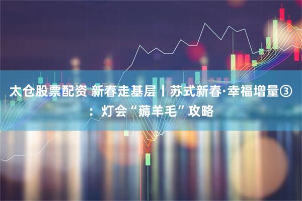 太仓股票配资 新春走基层丨苏式新春·幸福增量③：灯会“薅羊毛”攻略